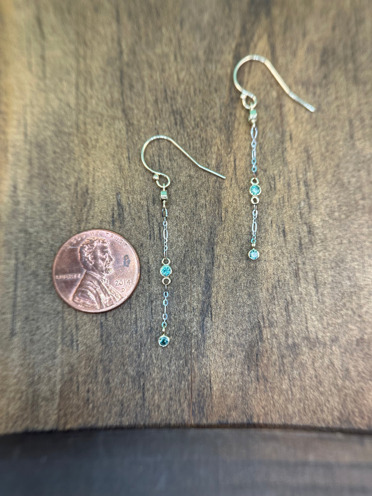 Sapphire Drip Dangles