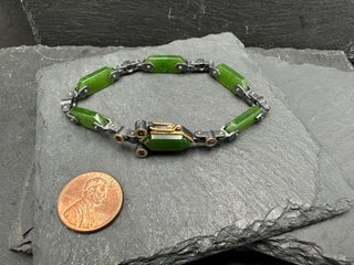 Hinged Jade Tablet Bracelet