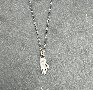 Tiny Mystic Hand Necklace