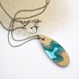The Fjord Necklace resin jewelry