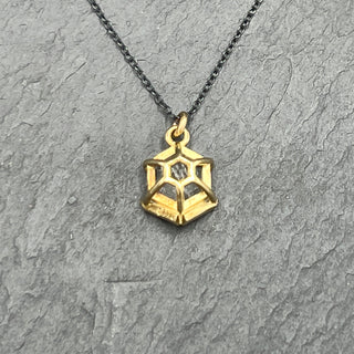 Hexagon Tourmilated Quartz Necklace