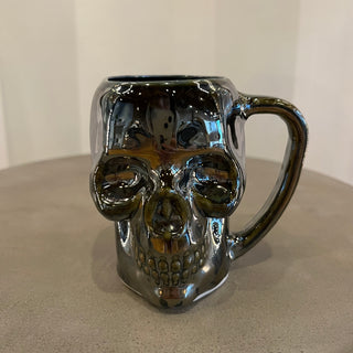 Silver Skull Mug
