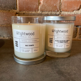 Hand poured natural soy-coconut candle in Glass Jar