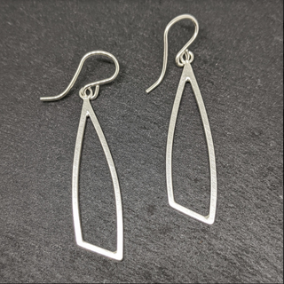 Yuko Earrings sterling silver triangle earrings