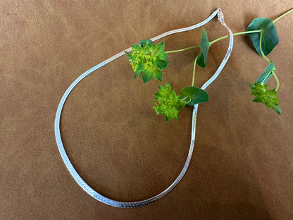 Silver Herringbone Chain