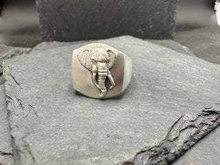Elephant Signet Ring