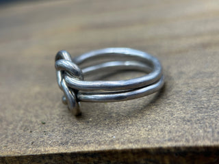 Silver Double Knot Ring