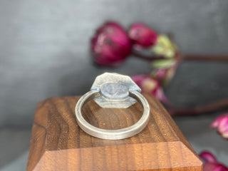 Rose Cut Moonstone Double Edge Ring