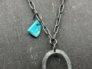 Chrysocolla Bridle Bit Pendant