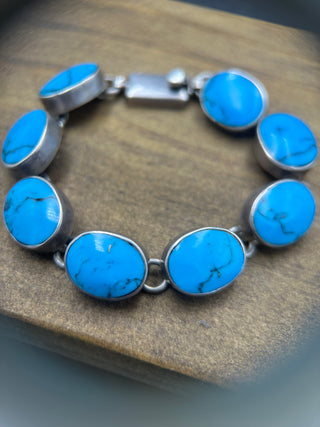 Vintage Turquoise Cab Bracelet