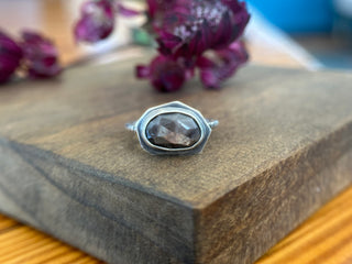 Bronze Sapphire Edge Ring