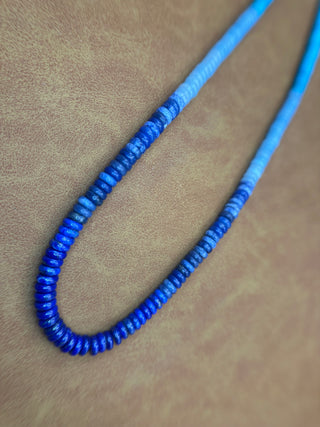 Blue Ombre Beaded Necklace