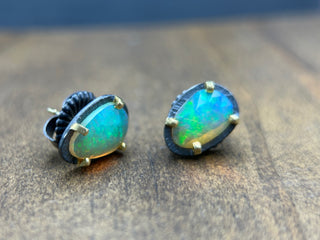 Ethiopian Opal Earrings