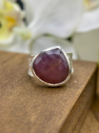 Rosy Pink Sapphire Ring