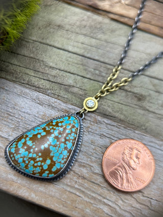 Turquoise and Diamond Necklace