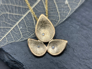 Gold Filled Pear Group Necklace