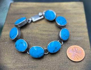 Vintage Turquoise Cab Bracelet