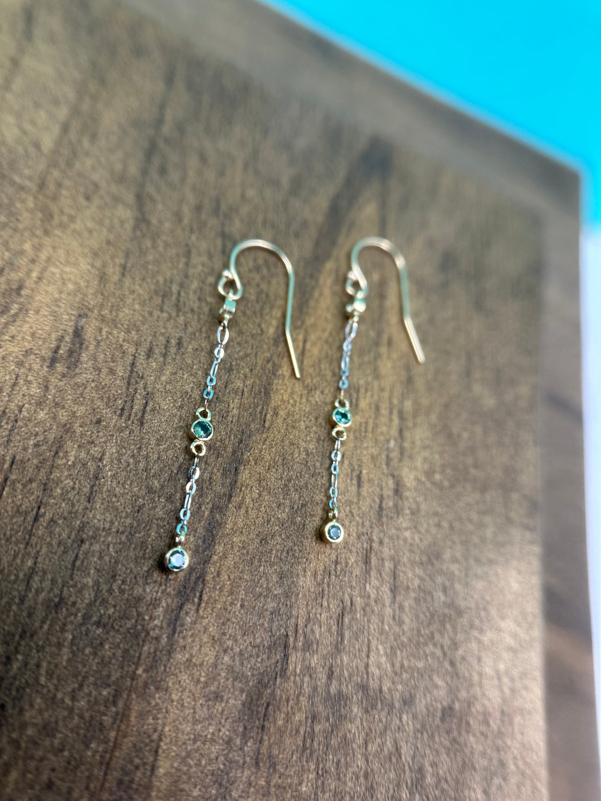 Sapphire Drip Dangles