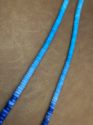 Blue Ombre Beaded Necklace