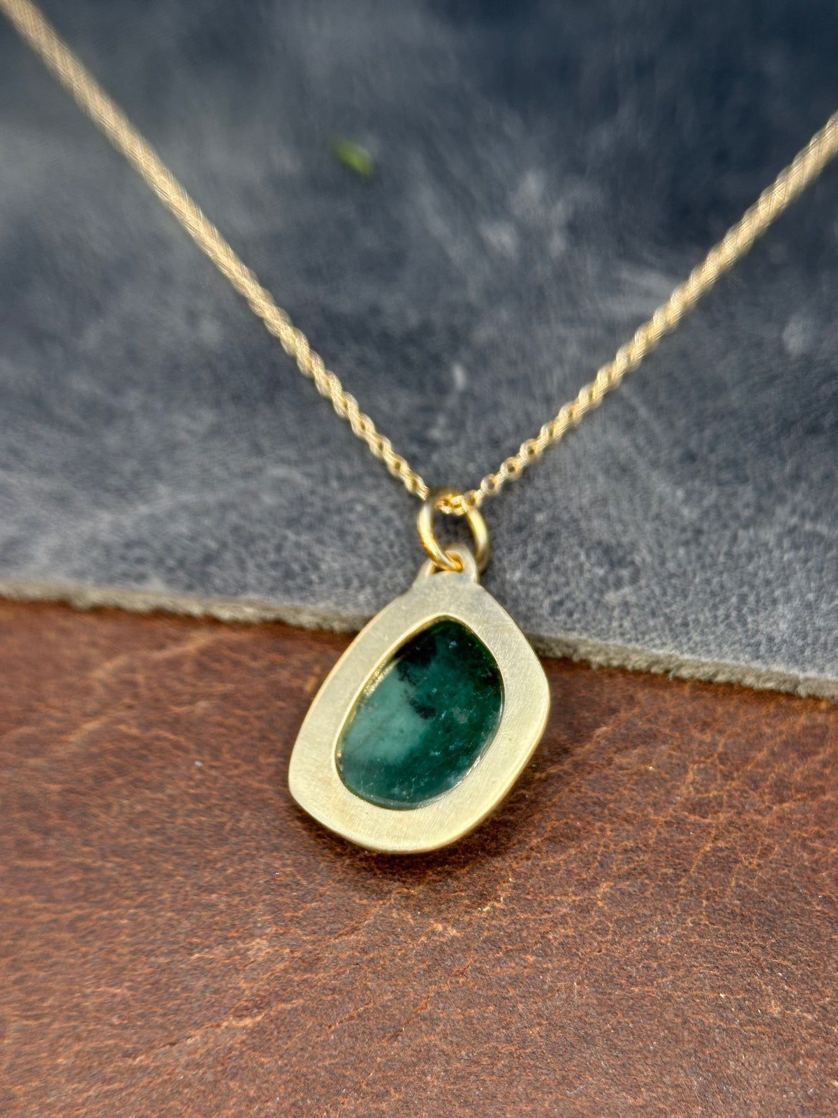 Benthic Talisman- Emerald and Black Opal Convertible Necklace