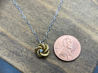 Gold Love Knot Charm