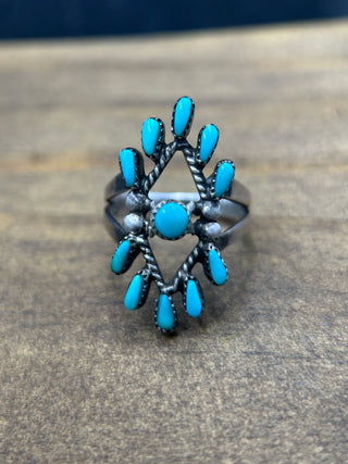 Vintage Zuni Turquoise Ring