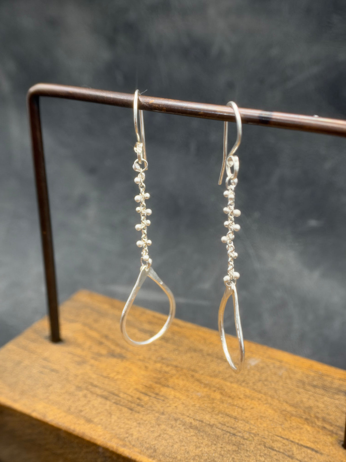 Sterling Silver Tear Duster Earring