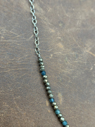 Beaded Morenci Turquoise Orbit Necklace