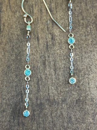 Sapphire Drip Dangles