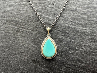 Silver, Gold & Turquoise Amulet