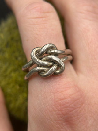 Silver Double Knot Ring