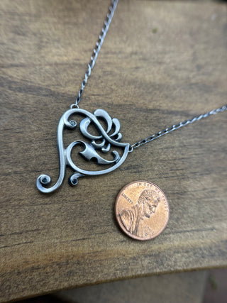 Aqua Scroll Necklace