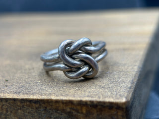 Silver Double Knot Ring