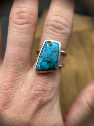 Turquoise Bias Ring