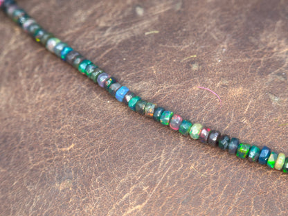 Benthic Talisman- Emerald and Black Opal Convertible Necklace