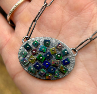 Opal Mosaic Necklace