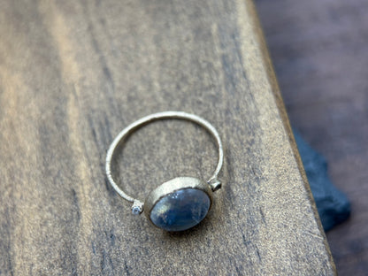 Full Moon Moonstone Ring
