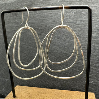 Hammered Trio Earrings