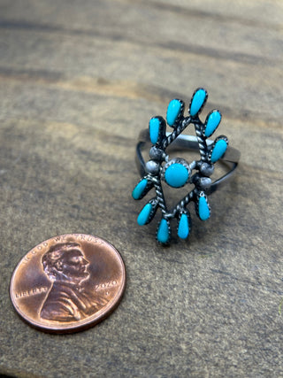 Vintage Zuni Turquoise Ring