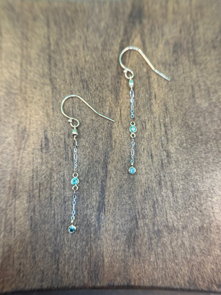 Sapphire Drip Dangles