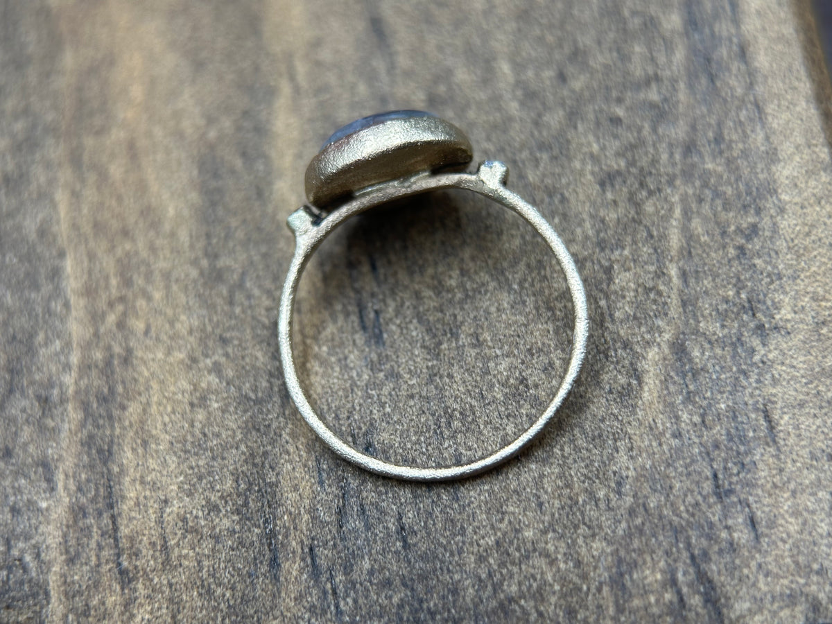 Full Moon Moonstone Ring