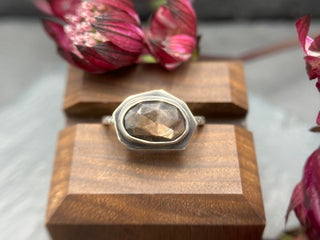 Bronze Sapphire Edge Ring