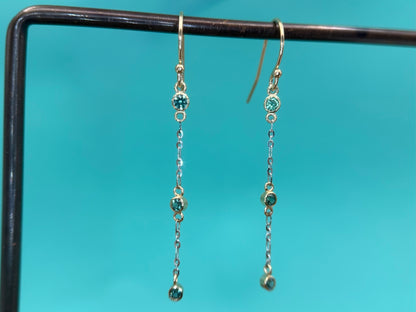 Sapphire Drip Dangles