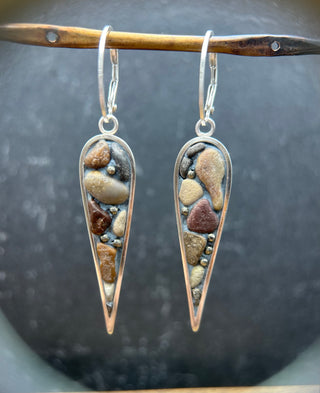 Slender Pebble Earrings