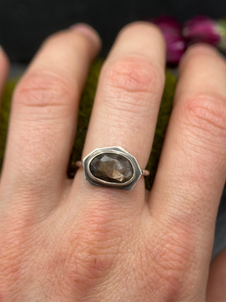 Bronze Sapphire Edge Ring