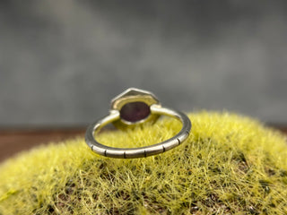 Purple Sapphire Edge Ring