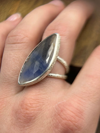 Rose Cut Sapphire Ring