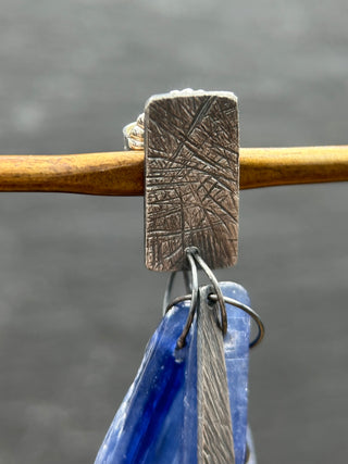 Kyanite Carved Cluster Earrings