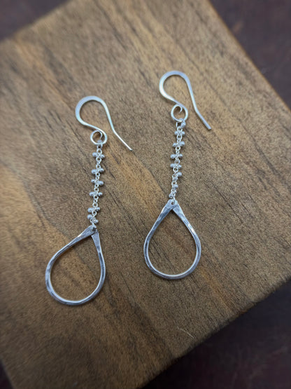 Sterling Silver Tear Duster Earring