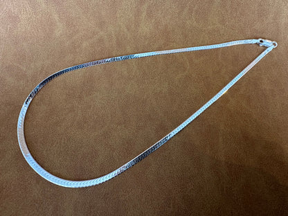 Silver Herringbone Chain